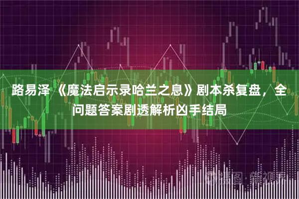 路易泽 《魔法启示录哈兰之息》剧本杀复盘，全问题答案剧透解析凶手结局